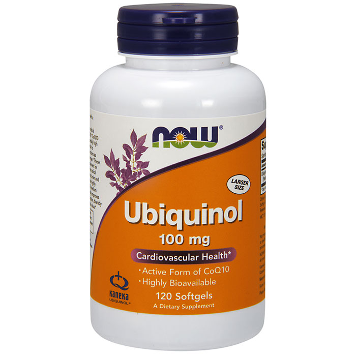 Ubiquinol 100 mg, Value Size, 120 Softgels, NOW Foods