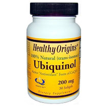 Ubiquinol (Kaneka QH) 200 mg, 30 SoftGels, Healthy Origins