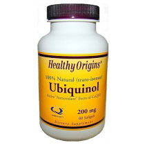 Ubiquinol (Kaneka QH) 200 mg, 60 SoftGels, Healthy Origins