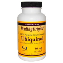 Ubiquinol (Kaneka QH) 50 mg, 150 SoftGels, Healthy Origins