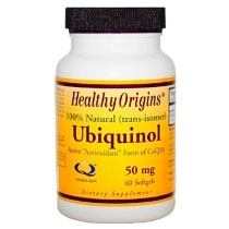 Ubiquinol (Kaneka QH) 50 mg, 60 SoftGels, Healthy Origins