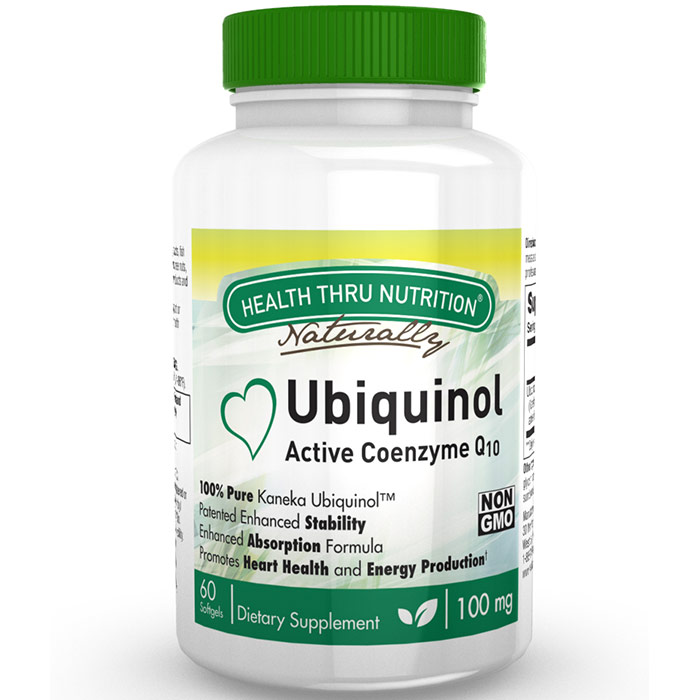 Ubiquinol CoQ10 100 mg, Value Size, 120 Softgels, Health Thru Nutrition