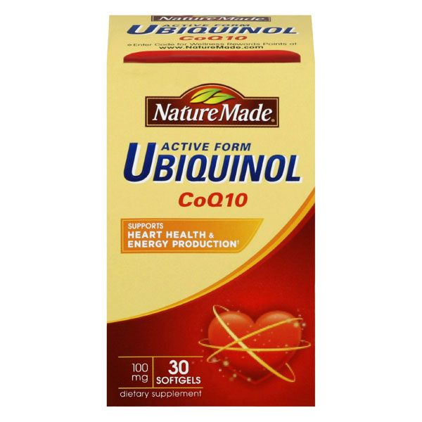 Active Form Ubiquinol Coq10 100 mg, 30 Softgels, Nature Made