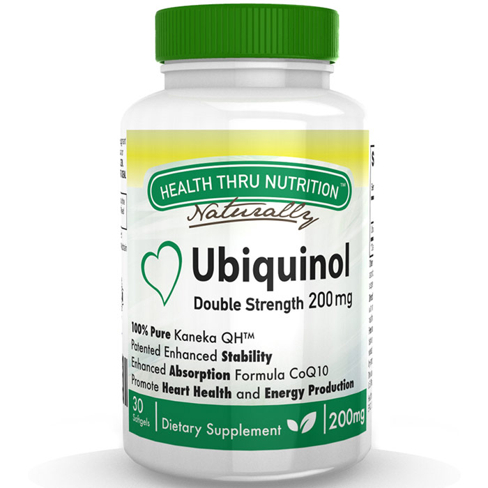 Ubiquinol CoQ10 200 mg, Value Size, 90 Softgels, Health Thru Nutrition