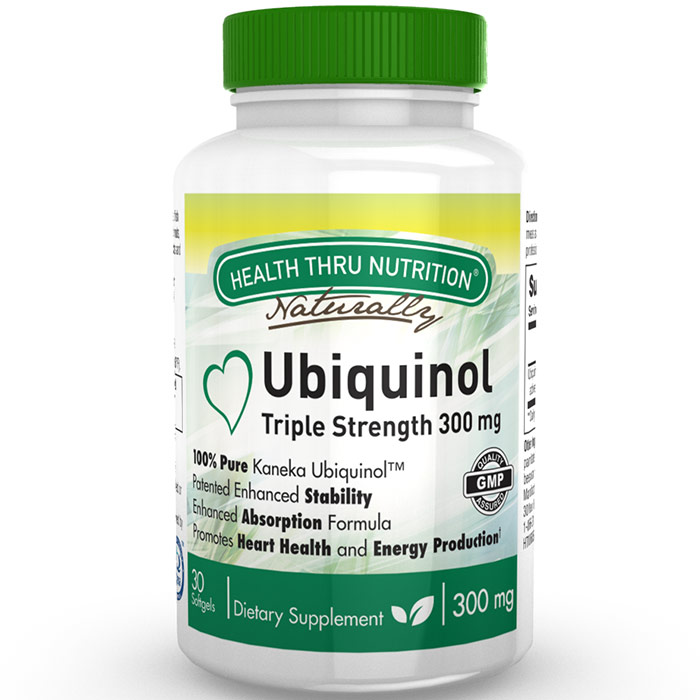 Ubiquinol CoQ10 300 mg, 30 Softgels, Health Thru Nutrition