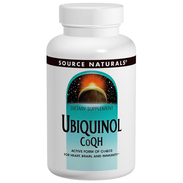 Ubiquinol CoQH 50 mg, 120 Softgels, Source Naturals