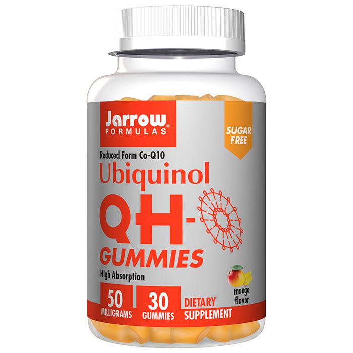 Ubiquinol QH Gummies, Chewable CoQ10, Sugar Free, 30 Gummies, Jarrow Formulas