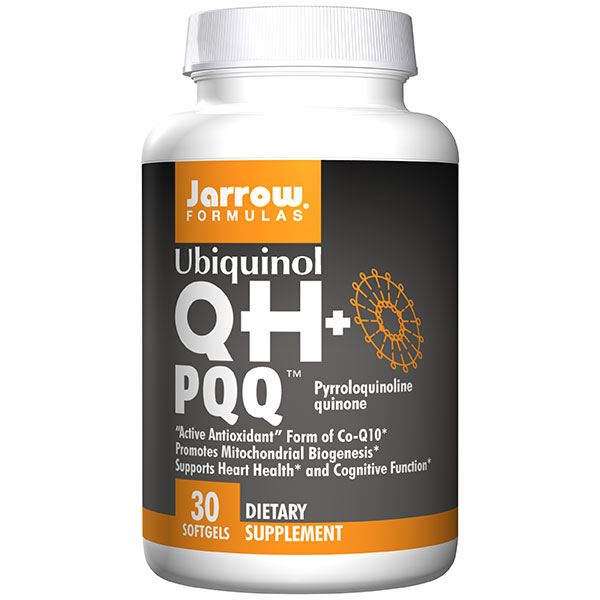 Ubiquinol QH + PQQ, 100 mg + 10 mg, 30 Softgels, Jarrow Formulas