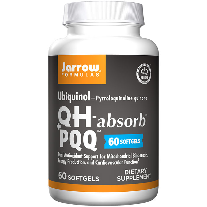 Ubiquinol QH + PQQ, 100 mg + 10 mg, 60 Softgels, Jarrow Formulas