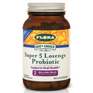 Udos Choice Super 5 Probiotic,, 60 Lozenges, Flora Health