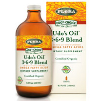Udos Oil 3-6-9 Blend Liquid, 17 oz, Flora Health