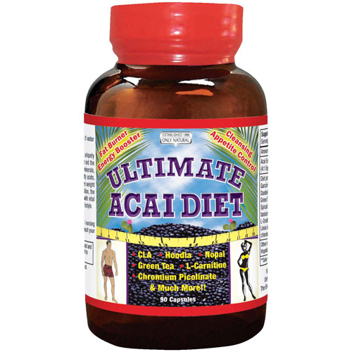 Ultimate Acai Diet Caps, 90 Capsules, Only Natural Inc.