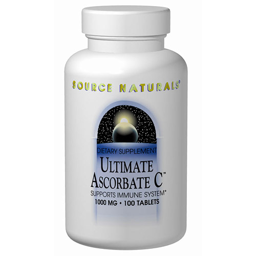Ultimate Ascorbate C Vitamin w/Minerals 50 tabs from Source Naturals