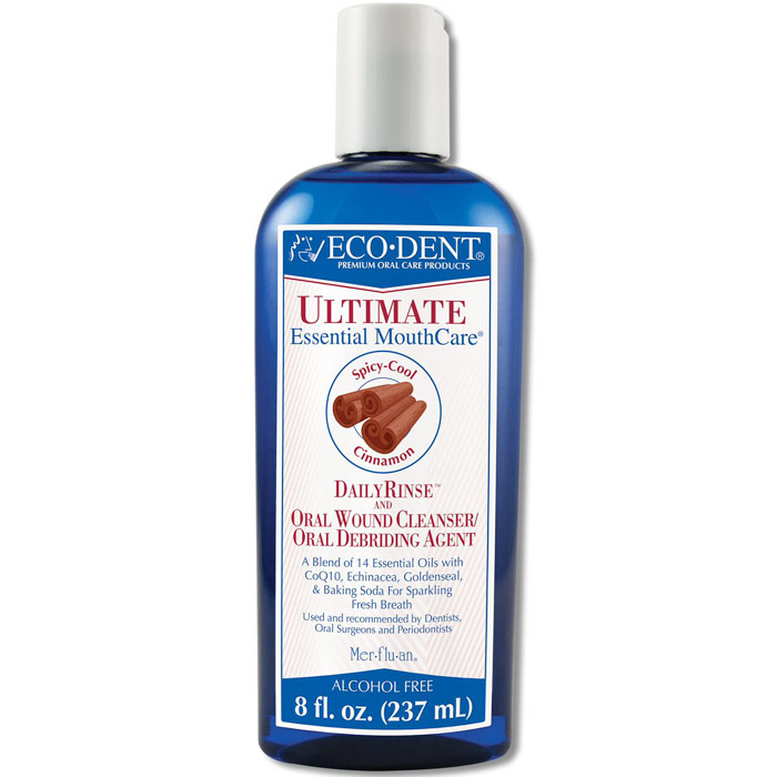 Ultimate Essential MouthCare, Natural Daily Rinse, Spicy-Cool Cinnamon, 8 oz, Eco-Dent (Ecodent)