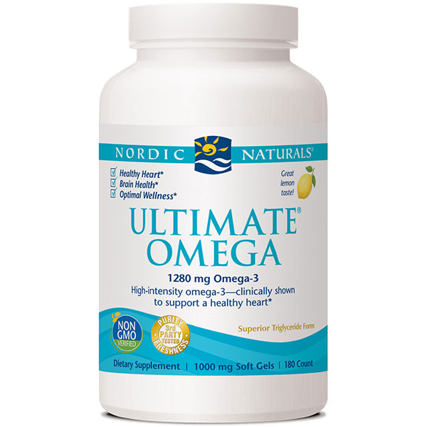 Ultimate Omega, Purified Fish Oil, 180 Softgels, Nordic Naturals