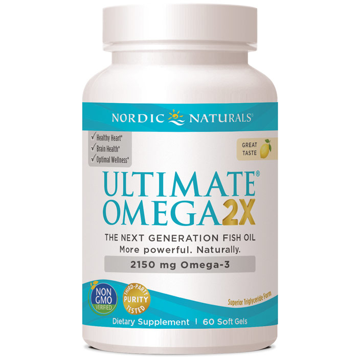 Ultimate Omega 2X - Lemon, 120 Softgels, Nordic Naturals