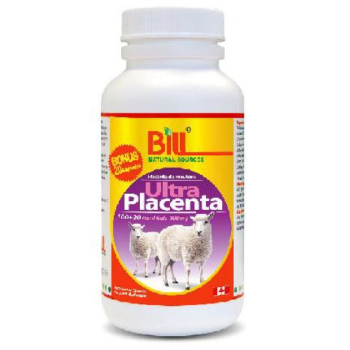 Ultra Lamb Placenta 400 mg, Beauty Supplement, 120 Capsules, Bill Natural Sources