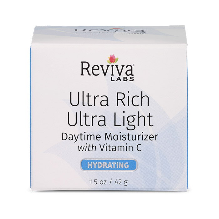 Reviva Labs Ultra Rich Ultra Light Daytime Moisturizer Cream, 1.5 oz