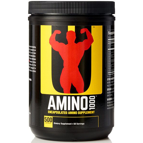Amino 1000, 100% Natural, 500 Capsules, Universal Nutrition