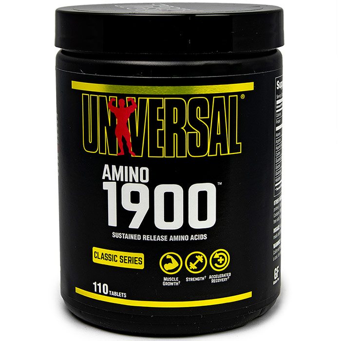 Amino 1900, Sustained Release Peptide Bonded, 110 Tablets, Universal Nutrition