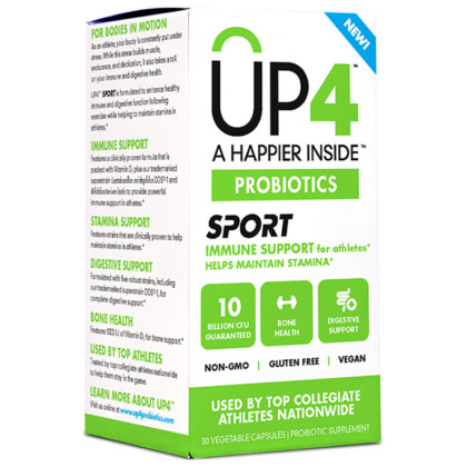 UP4 Sport Probiotic, 30 Vegetarian Capsules, UP4 Probiotics