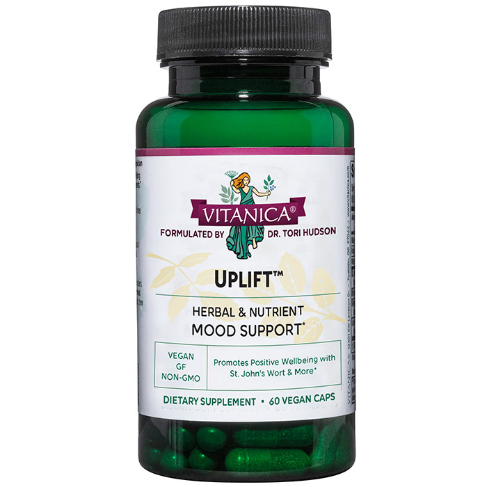 Uplift, Emotional Support, 60 Vegetarian Capsules, Vitanica