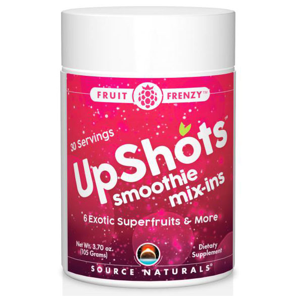 Upshots Smoothie Mix-Ins Powder - Fruit Frenzy, 30 Servings, Source Naturals