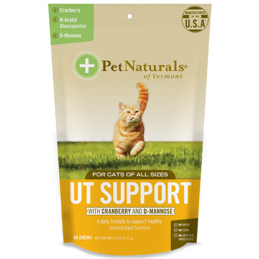 UT Support for Cats, Supports Healthy Urinary Tract, 60 Chews, Pet Naturals of Vermont
