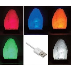 USB Salt Lamp Color Changing, 1 Unit, Aloha Bay