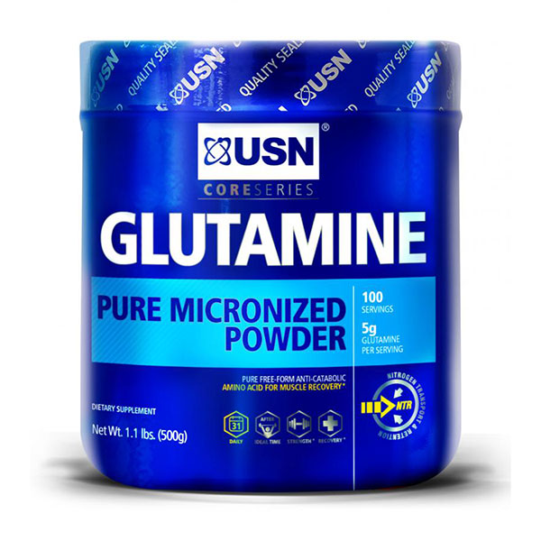 USN Glutamine Pure Micronized Powder, 500 g (100 Servings)