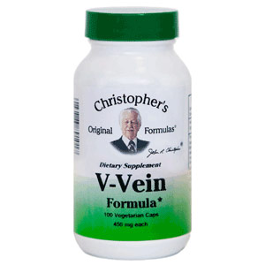 V-Vein, Support Veins & Arteries, 100 Vegetarian Capsules, Christophers Original Formulas