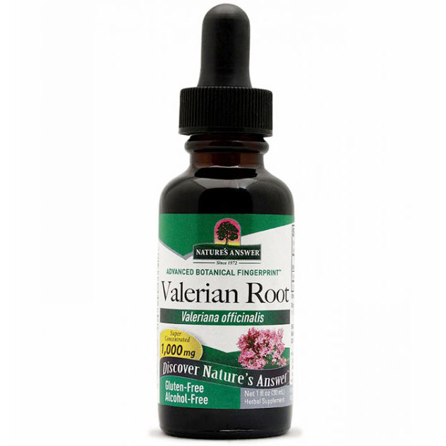 Valerian Extract Liquid Alcohol-Free, 1 oz, Natures Answer