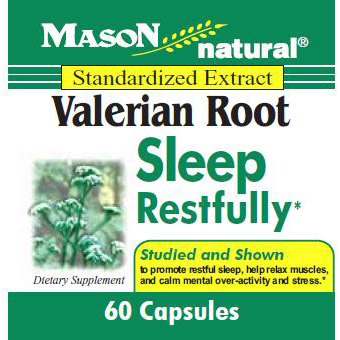 Valerian Root, 60 Capsules, Mason Natural