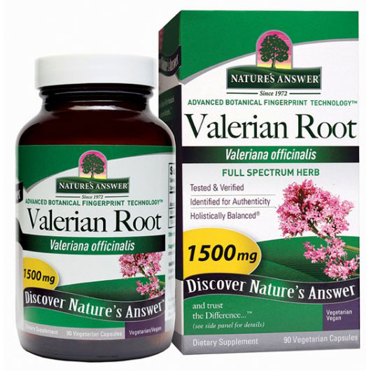 Valerian Root Extract Standardized 500 mg, 90 Vegetarian Capsules, Natures Answer