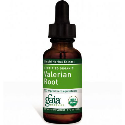 Valerian Root Liquid, Certified Organic, 1 oz, Gaia Herbs