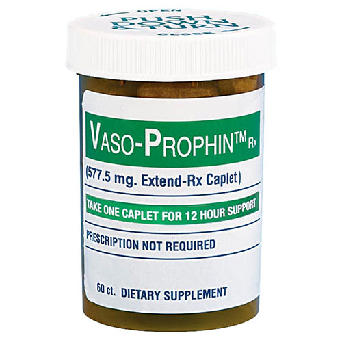 Dixie Health Vaso-Prophin RX (Extend-Rx) For Men's Sexual Health, 60 Caplets, Dixie Health