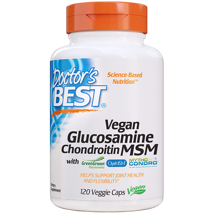 Vegan Glucosamine Chondroitin MSM, 120 Veggie Caps, Doctors Best