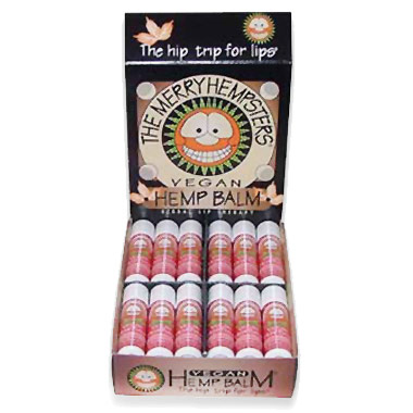 Vegan Hemp Lip Balm, Cinnamon, 0.14 oz, Merry Hempsters