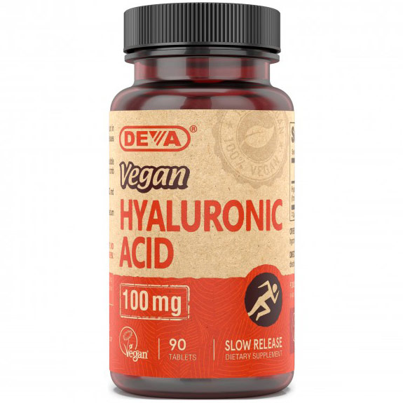 Vegan Hyaluronic Acid 100 mg, 90 Tablets, Deva Vegetarian Nutrition