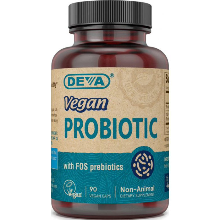 Vegan Probiotic, 90 Vegetarian Capsules, Deva Nutrition