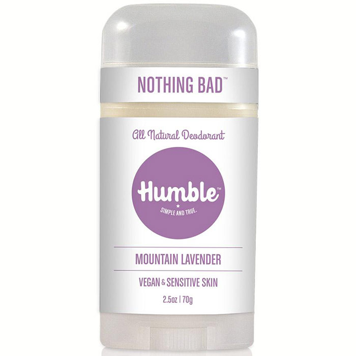 Vegan & Sensitive Skin Formula Natural Deodorant, Mountain Lavender, 2.5 oz, Humble Brands