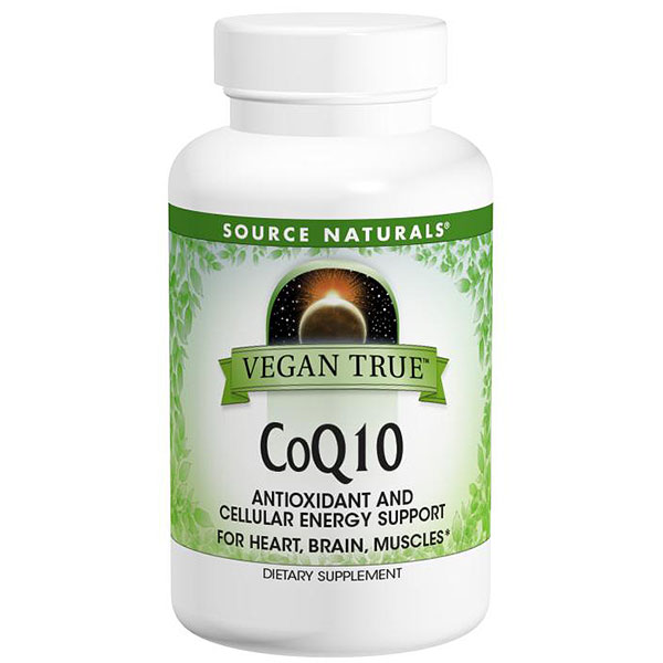 Vegan True CoQ10 100 mg, 30 Softgels, Source Naturals