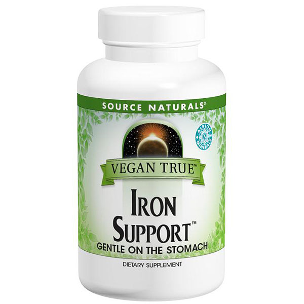 Vegan True Iron Support, 180 Tablets, Source Naturals