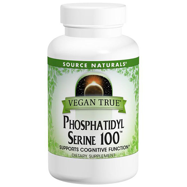 Vegan True Phosphatidyl Serine 100, 30 Vegetarian Capsules, Source Naturals