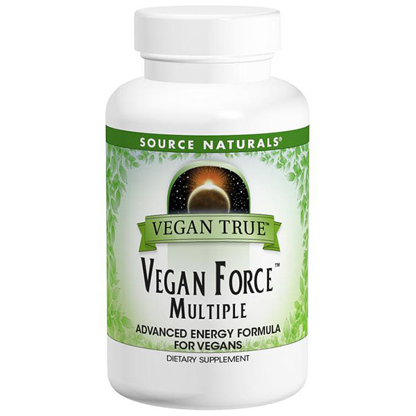 Vegan True Vegan Force Multiple with Iron, 60 Tablets, Source Naturals