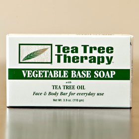 Vegetable Base Soap Bar, 3.5 oz, Tea Tree Therapy