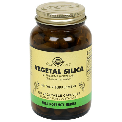 Vegetal Silica - Full Potency, 100 Vegetable Capsules, Solgar - CLICK HERE TO LEARN MORE