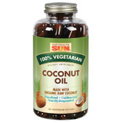 100% Vegetarian Coconut Oil Gels, 180 Softgels, Health From The Sun