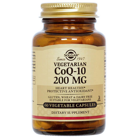 Vegetarian CoQ-10 200 mg, 60 Vegetable Capsules, Solgar