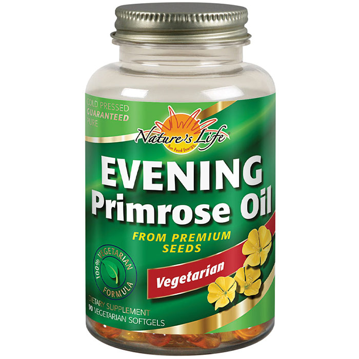 Evening Primrose Oil 100% Vegetarian, 90 Softgels, Health From The Sun